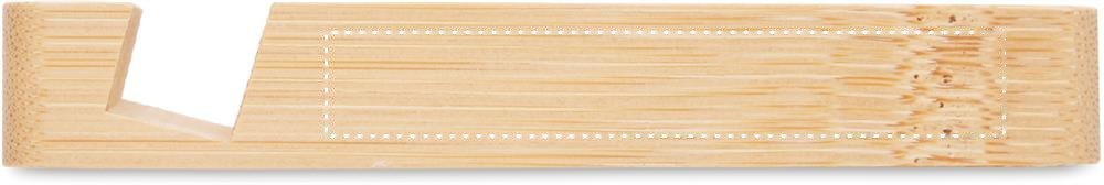 HUBSTAND - Bamboe USB hub 4 poorten — drukvlak rechts