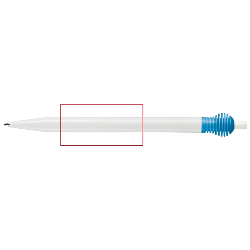 Balpen Cosmo hardcolour — drukvlak 180 graden van de clip