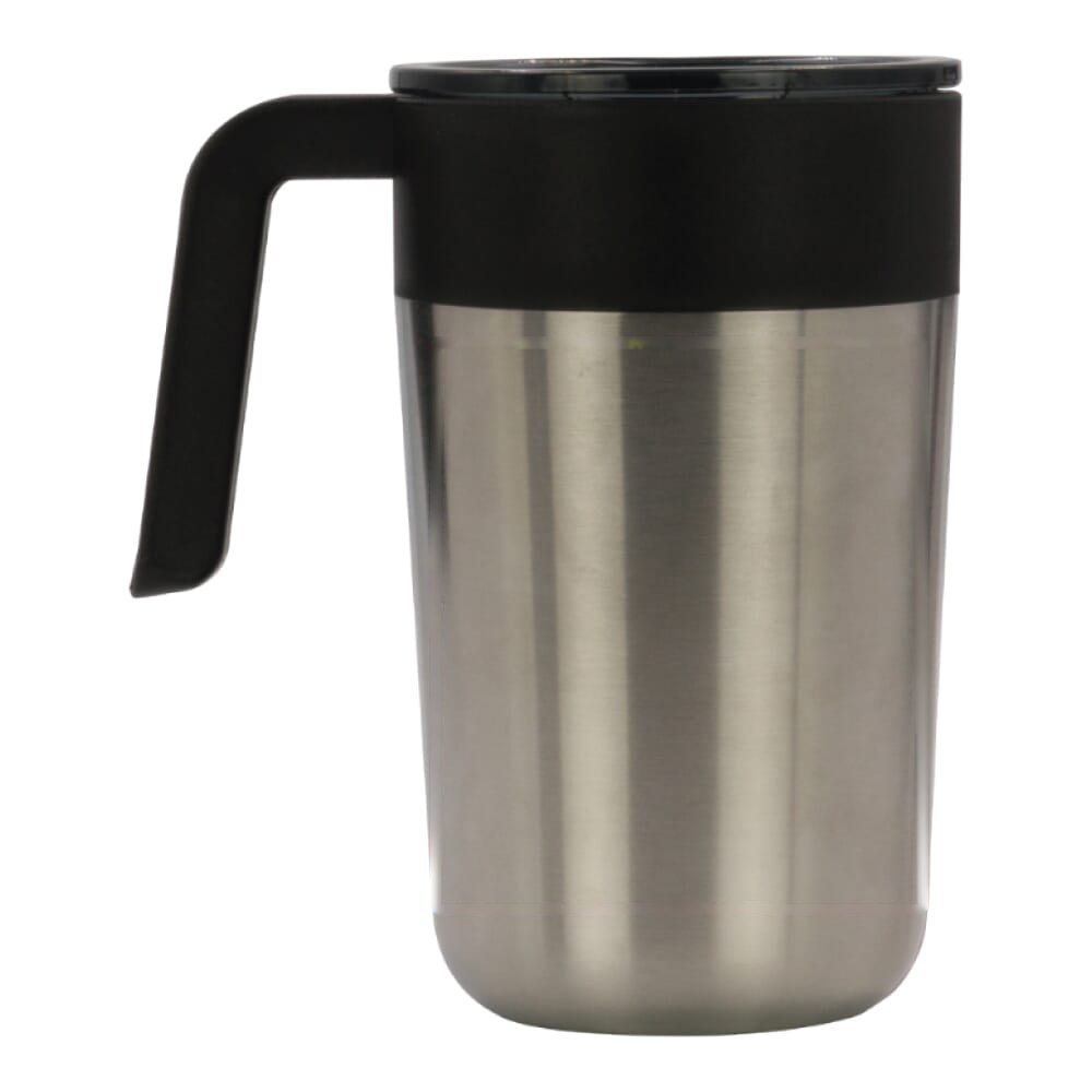 Dubbelwandige koffiebeker 400ml — drukvlak rechts van het handvat