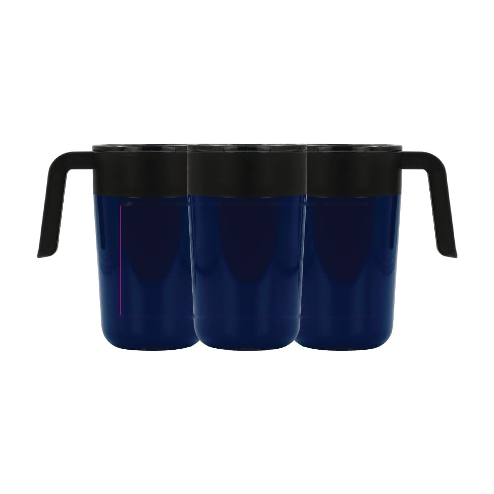 Dubbelwandige koffiebeker 400ml — drukvlak rondom