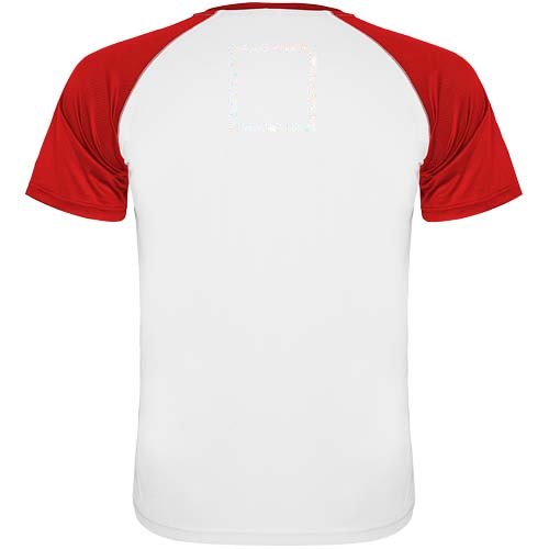 Indianapolis 140 g/m² sportshirt met korte mouwen voor kinderen — drukvlak hoog op de achterzijde