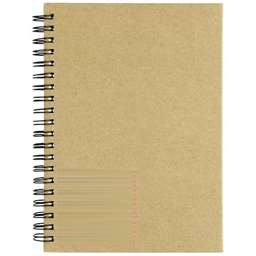 Mendel gerecycled notitieboek — drukvlak links onder