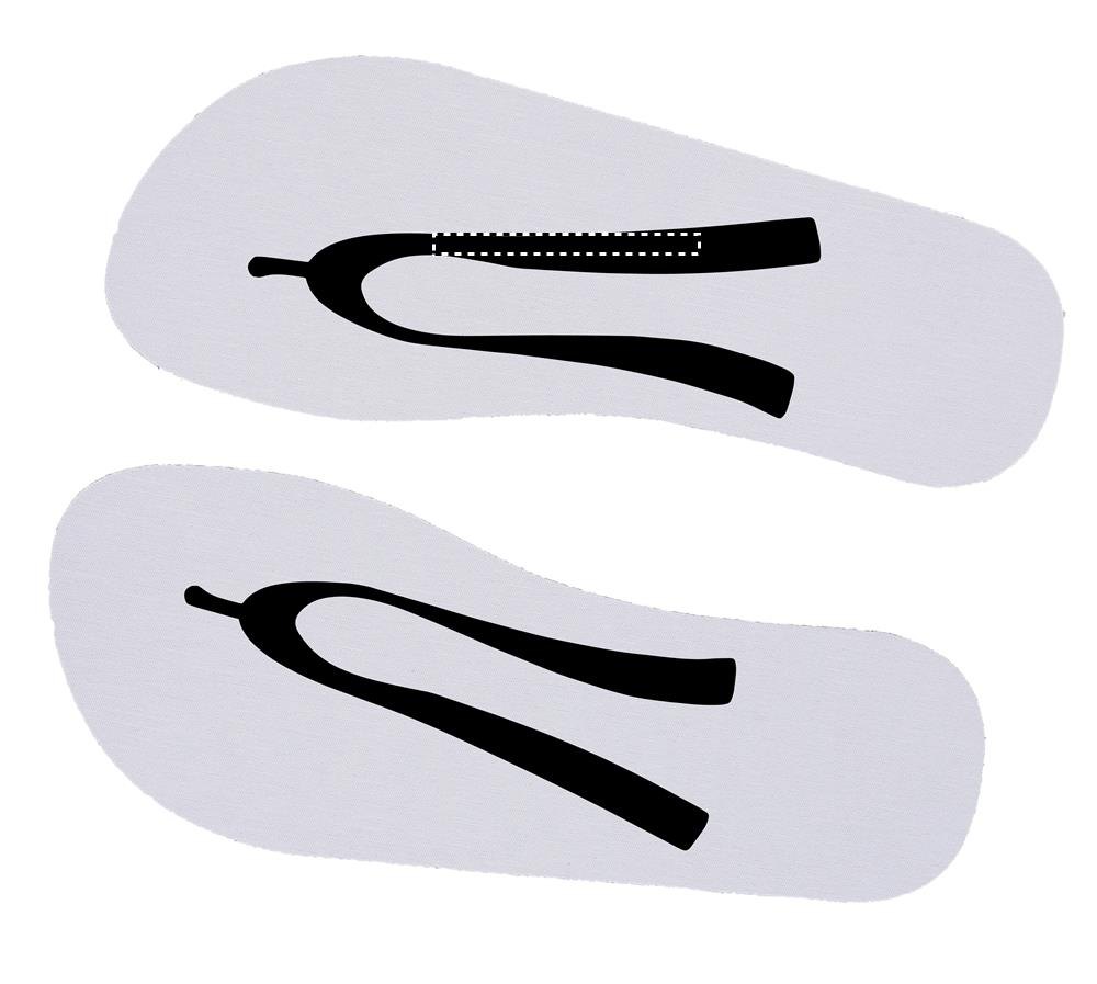 DO MEL - Sublimatie slippers 42-44 — drukvlak rechts
