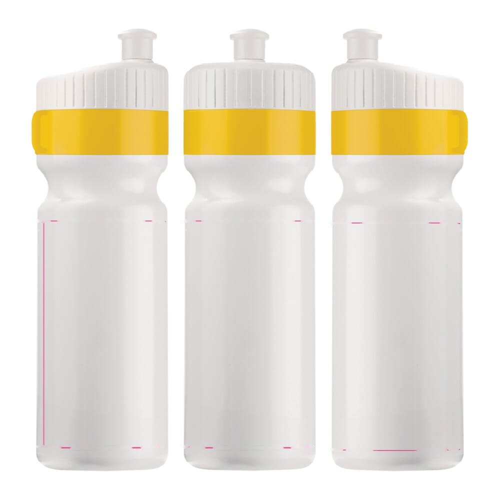 Sportbidon met rand en koord 750ml — drukvlak rondom