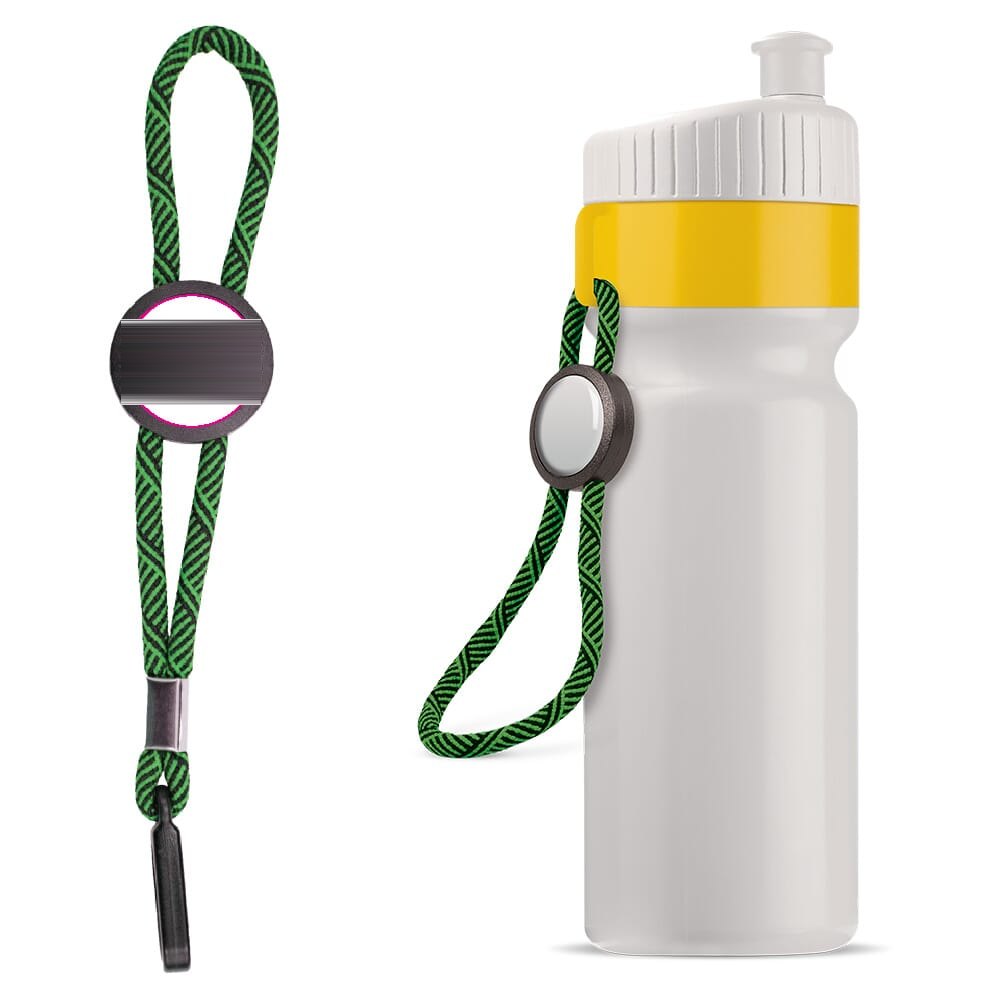 Sportbidon met rand en koord 750ml — drukvlak op het plaatje