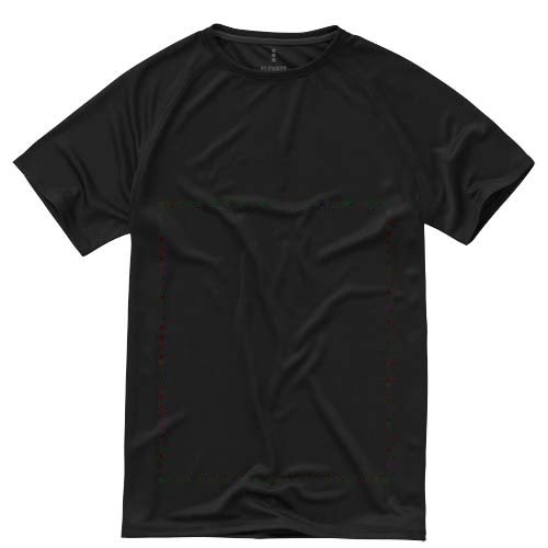 Niagara 145 g/m² cool fit heren t-shirt met korte mouwen — drukvlak impact volledige voorzijde