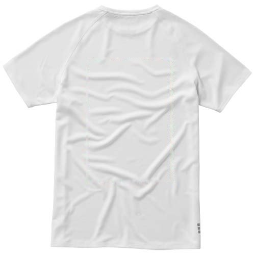Niagara 145 g/m² cool fit heren t-shirt met korte mouwen — drukvlak impact hoog op de achterzijde