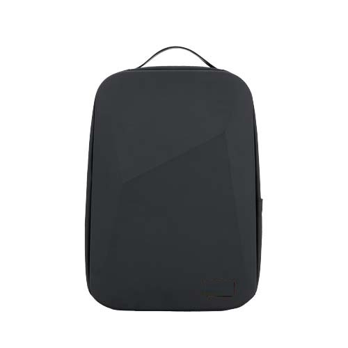 SCX.design L12 afschermende rugzak met ingebouwde 10.000 mAh powerbank en 3-in-1 oplaadkabel — drukvlak voorzijde