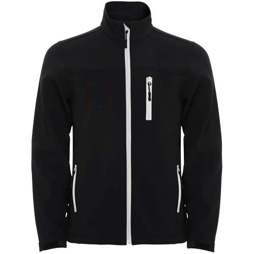 Antartida softshell kinderjack — drukvlak rechter borst