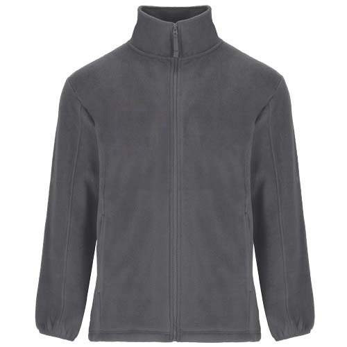 Artic fleece herenjack met volledige rits — drukvlak rechter borst