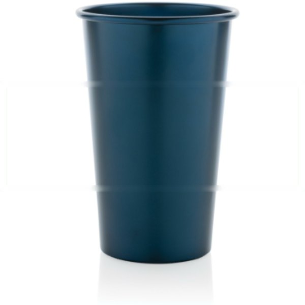 Alo RCS recycled aluminium lichtgewicht beker 450 ml. — drukvlak artikel