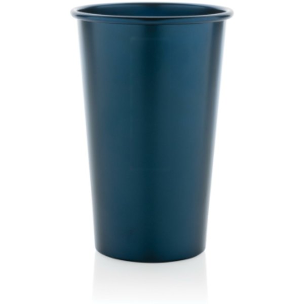Alo RCS recycled aluminium lichtgewicht beker 450 ml. — drukvlak artikel achterzijde boven