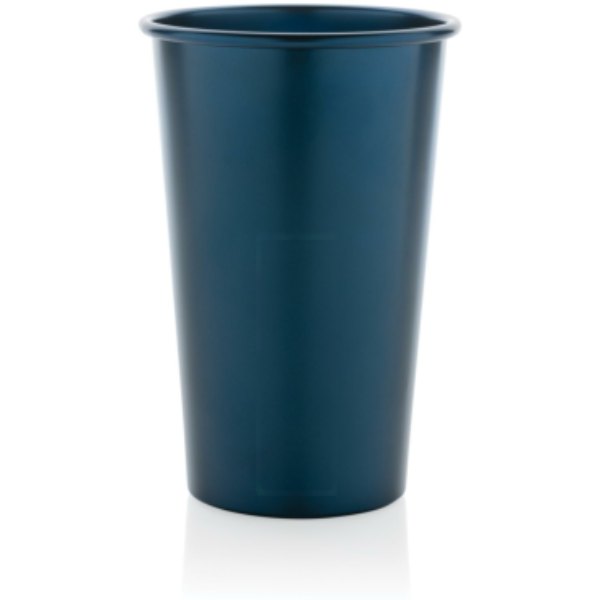 Alo RCS recycled aluminium lichtgewicht beker 450 ml. — drukvlak artikel achterzijde beneden