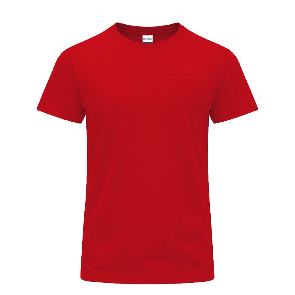 Kleuren T-Shirt Volwassene Perkins — drukvlak linkerborst