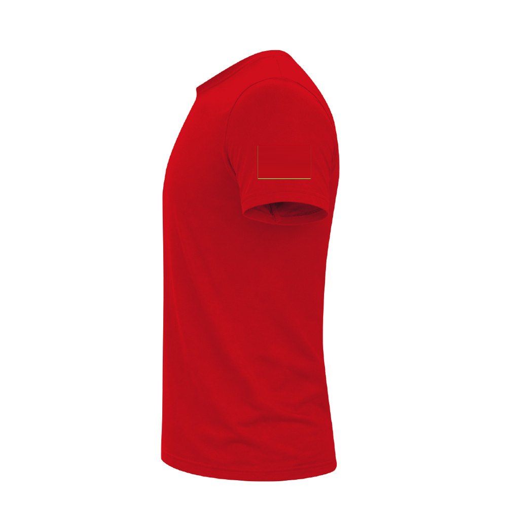 Kleuren T-Shirt Volwassene Perkins — drukvlak linkermouw