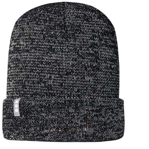 Rigi reflecterende beanie — drukvlak voorzijde
