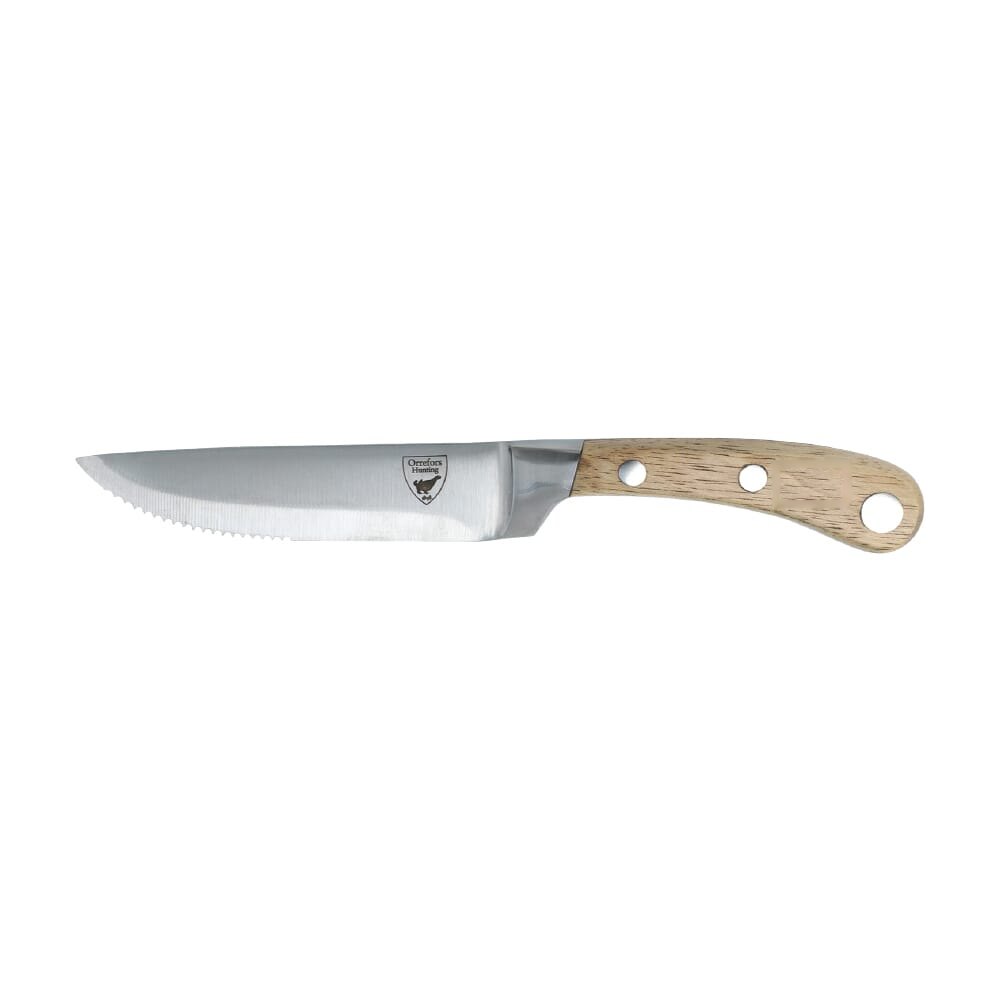Orrefors Hunting steakmessenset staal — drukvlak handvat 2
