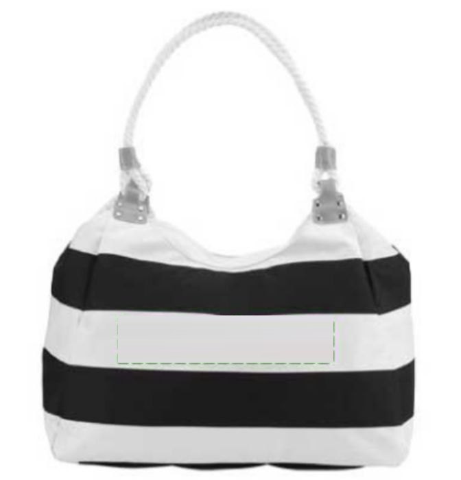 Strandtas Christopher | Polyester 300D | 20 l — drukvlak achterzijde
