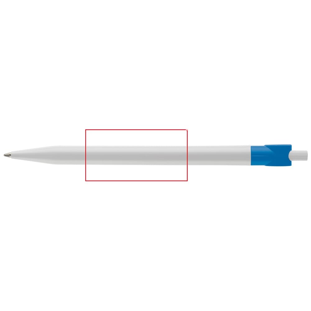 Balpen Futurepoint hardcolour — drukvlak 180 graden van de clip