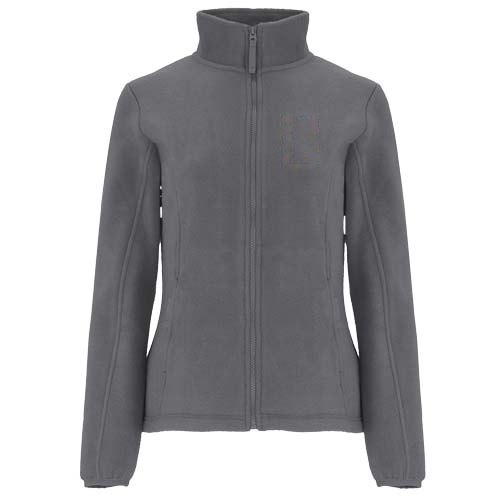 Artic fleece damesjack met volledige rits — drukvlak linker borst