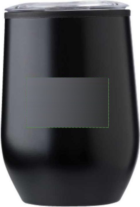 Dubbelwandige thermosbeker Zoe | 300 ml — drukvlak zijkant