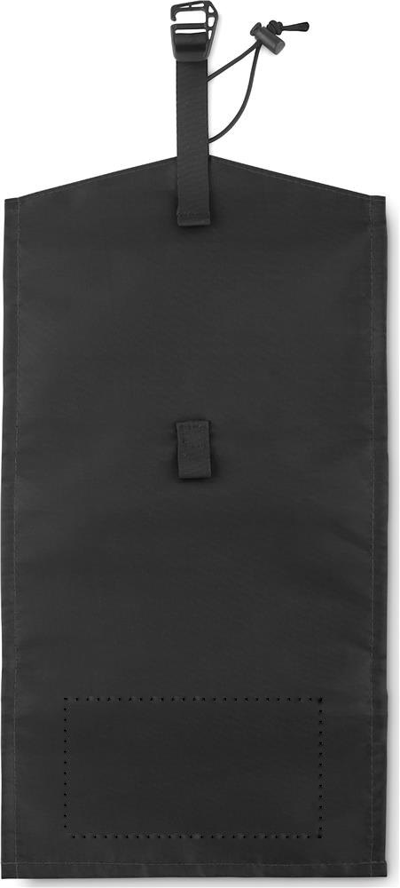 TRAVELI - 210D RPET reis kabel organizer — drukvlak onderaan