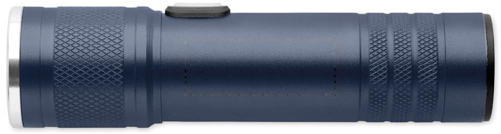 FLASHRA - Oplaadbare COB zaklamp — drukvlak op de behuizing