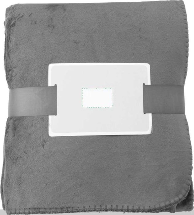 Polyester (190gr/m2) deken Margot — drukvlak label