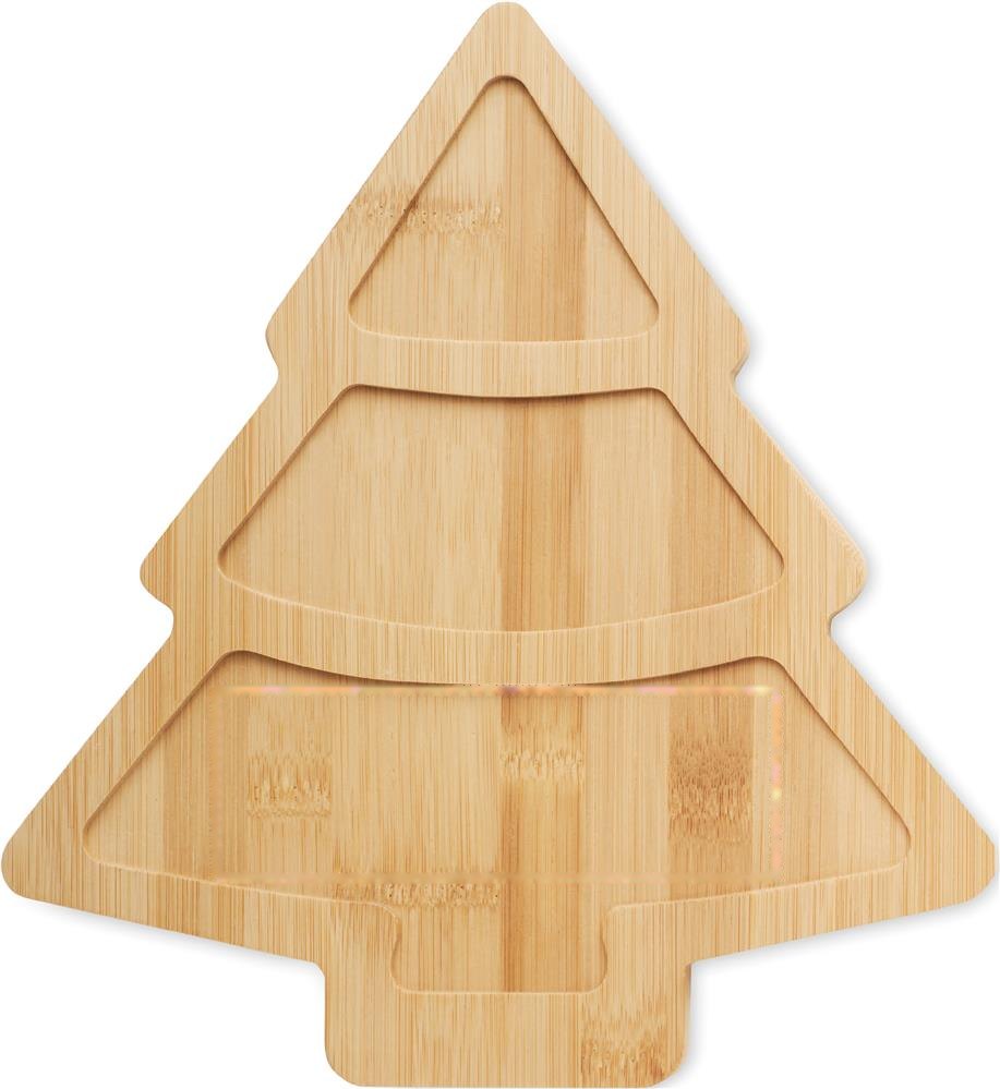 VIRAM - Kerstboom dienblad — drukvlak in het onderste vak
