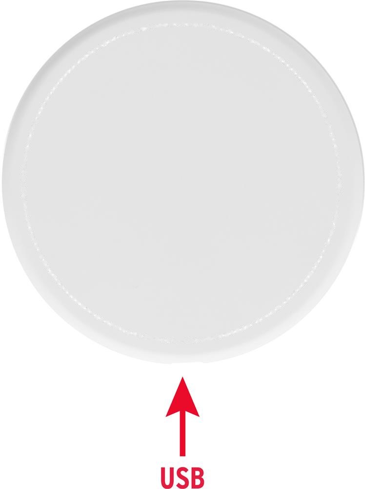 TWING - Draadloze oplader recycled ABS — drukvlak bovenzijde