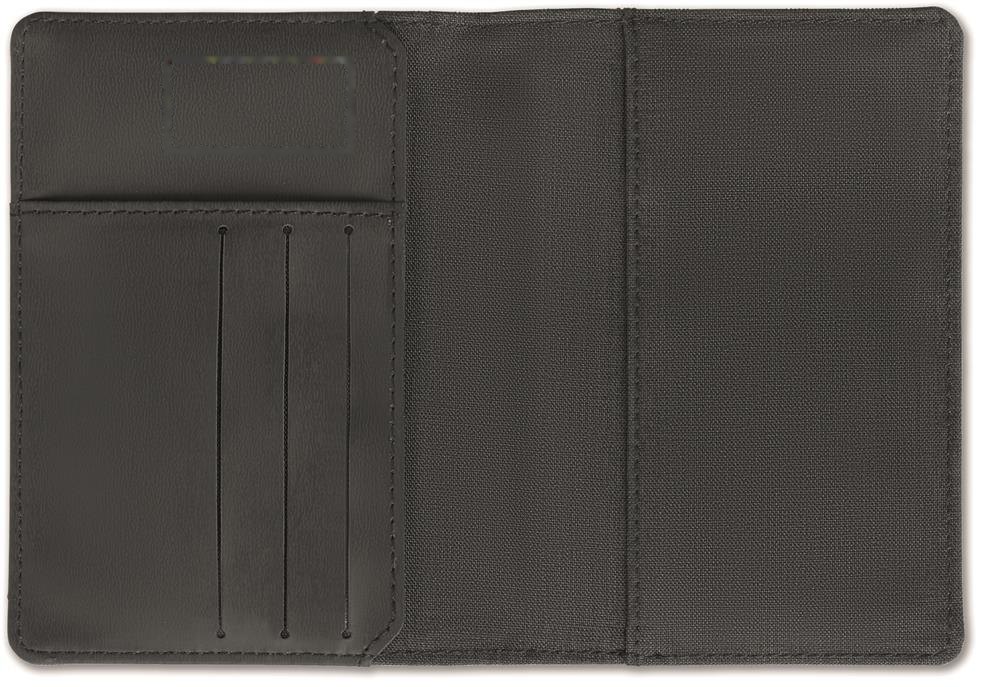 SHIELDOC - Paspoort etui, 2 tone — drukvlak binnenzijde links
