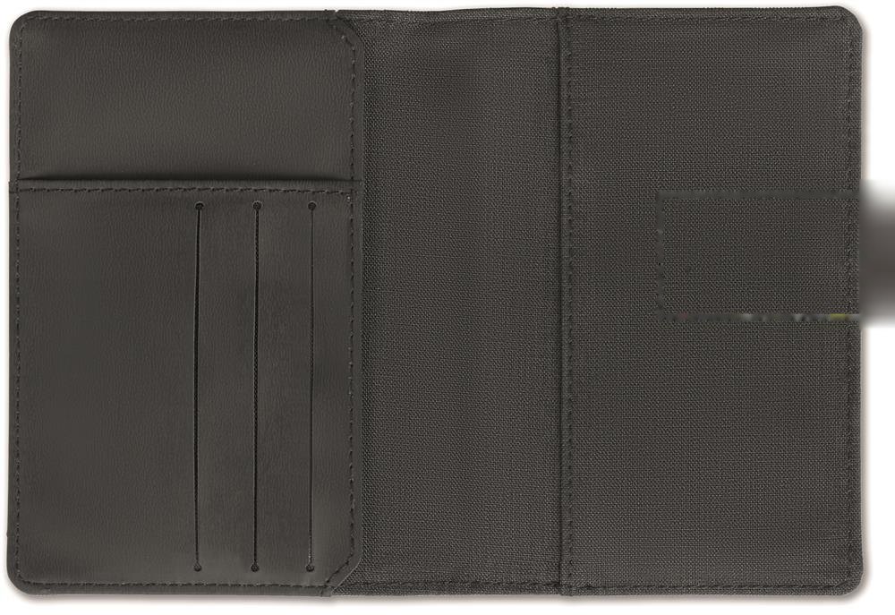 SHIELDOC - Paspoort etui, 2 tone — drukvlak binnenzijde rechts
