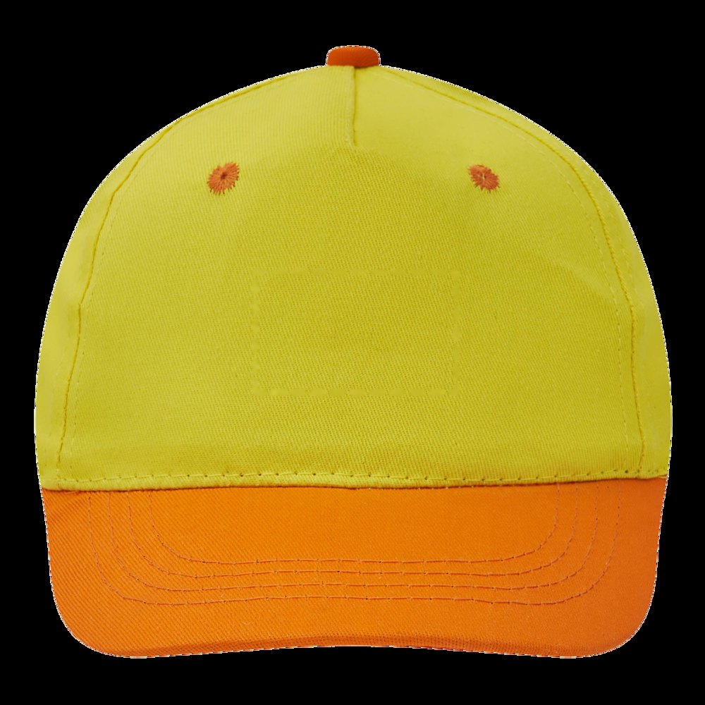 CALIMERO - 5 panel katoenen baseball cap — drukvlak gecentreerd op de voorzijde van de dop