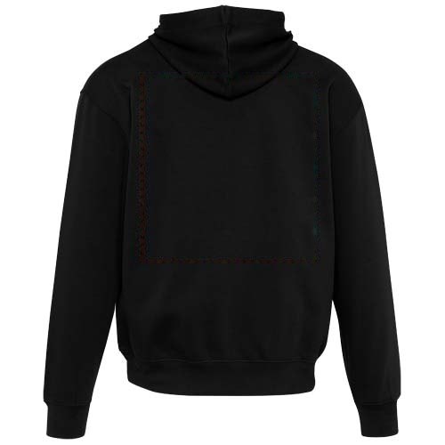 Boris 280 g/m2 unisex OCS organisch oversized hoodie — drukvlak impact hoog op de achterzijde