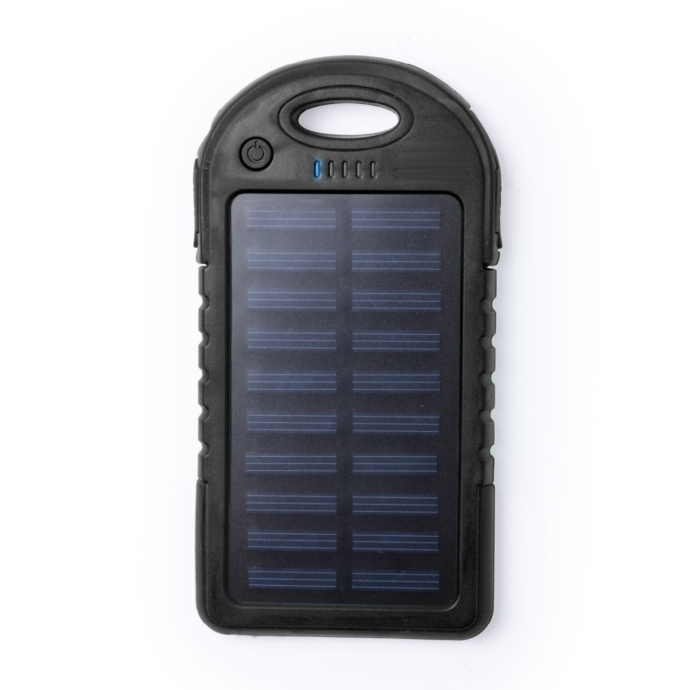 Power Bank Lenard — drukvlak naast de bovenzijde zone leds