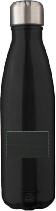 Dubbelwandige fles Lombok | Gerecycled | 500 ml — drukvlak achterzijde