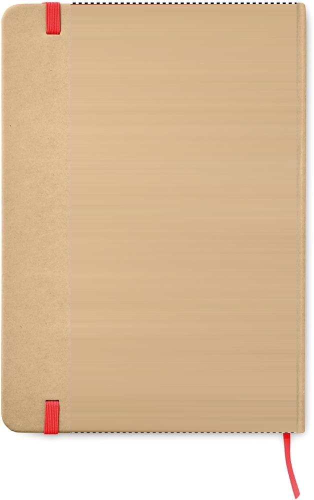 EVERWRITE - Recycled A5 notitieboek — drukvlak achterzijde