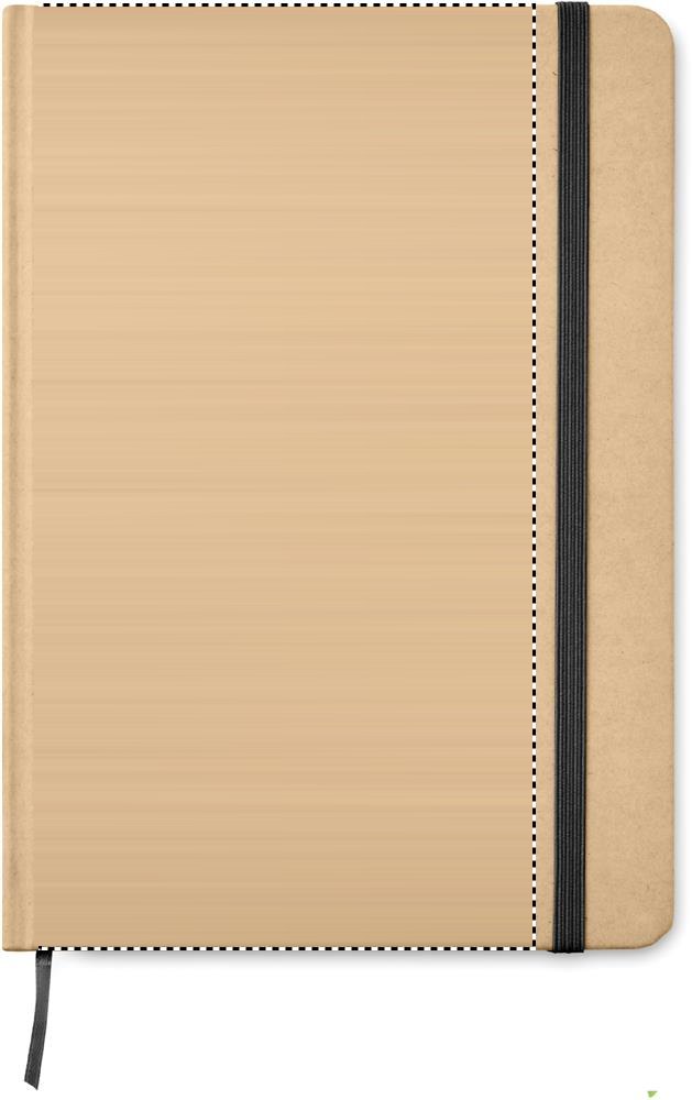 EVERWRITE - Recycled A5 notitieboek — drukvlak voorzijde