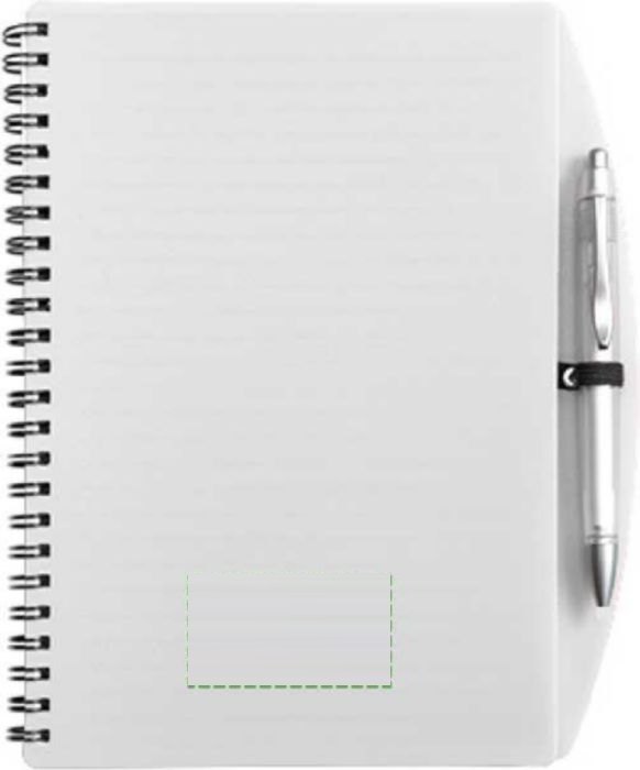 Notitieboek Solana | A5 | Gelijnd — drukvlak voorzijde