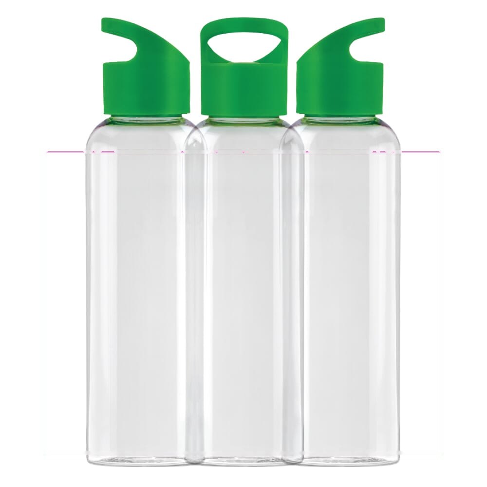 Waterfles Loop transparant R-PET 600ml — drukvlak rondom