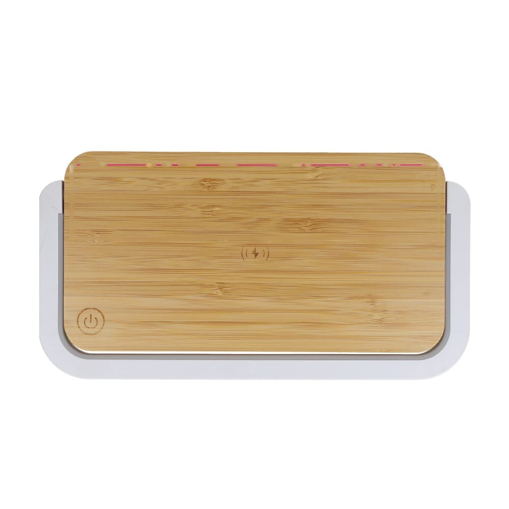 15W Draadloze Oplader met Dimbare LED Lamp — drukvlak bovenkant