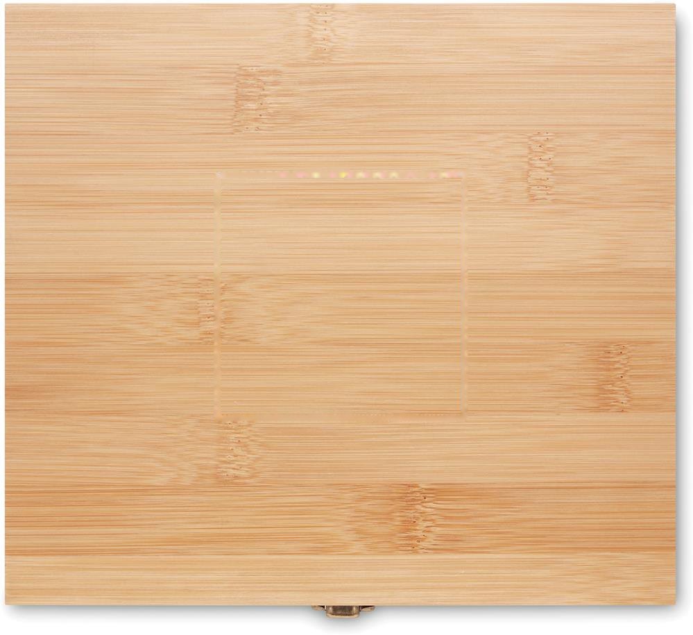 INVERNESS - Luxe whiskey set in bamboe box — drukvlak deksel