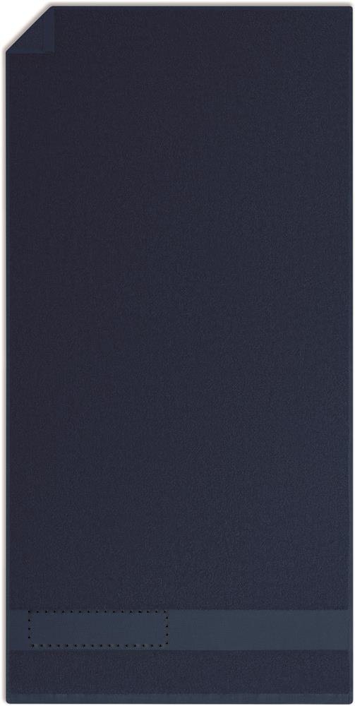 TERRY - Handdoek organisch 100x50 — drukvlak strip links