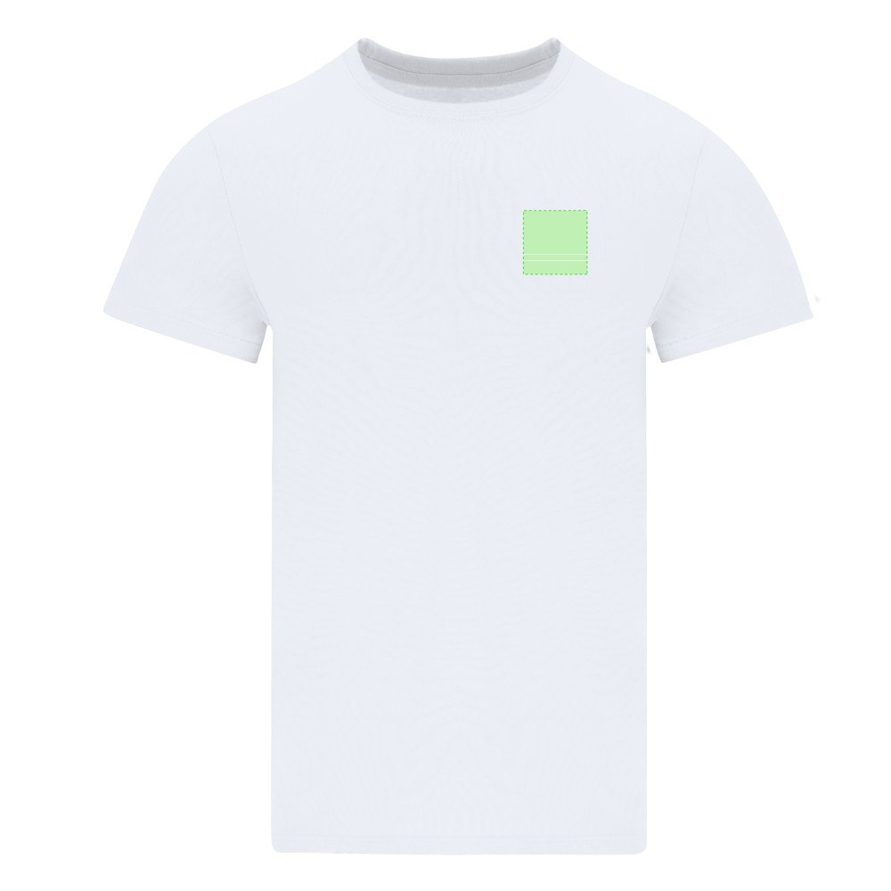 Oversize T-Shirt Volwassene Minton — drukvlak linkerborst