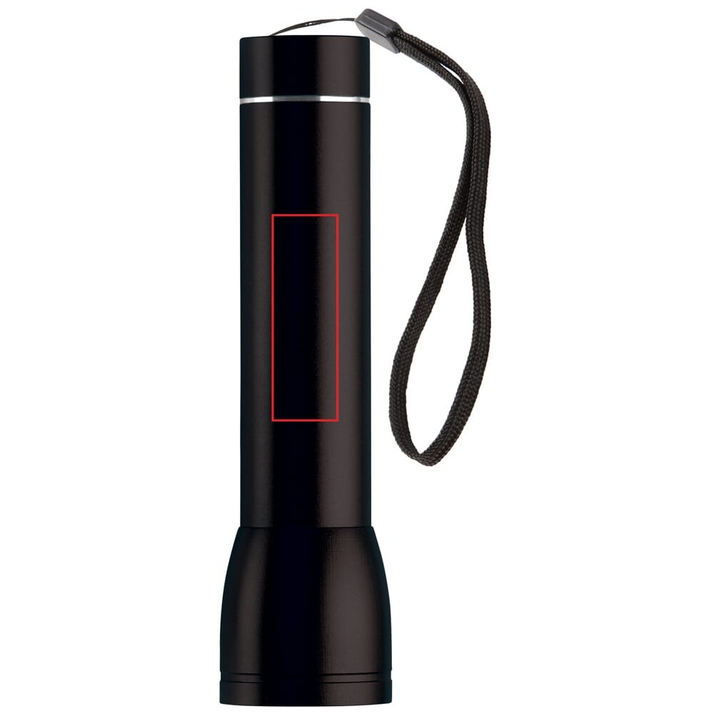 Powerbank zaklamp 2200mAh — drukvlak op de behuizing