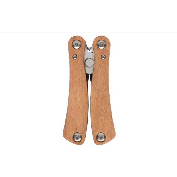 Houten multitool — drukvlak artikel voorzijde links