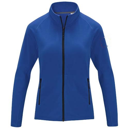 Zelus dames fleece jas — drukvlak linker bicep