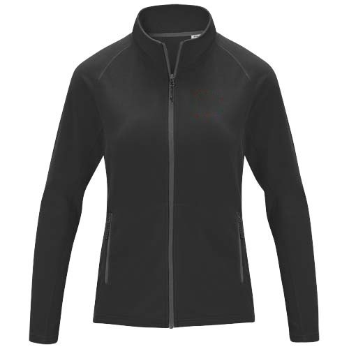 Zelus dames fleece jas — drukvlak linker borst