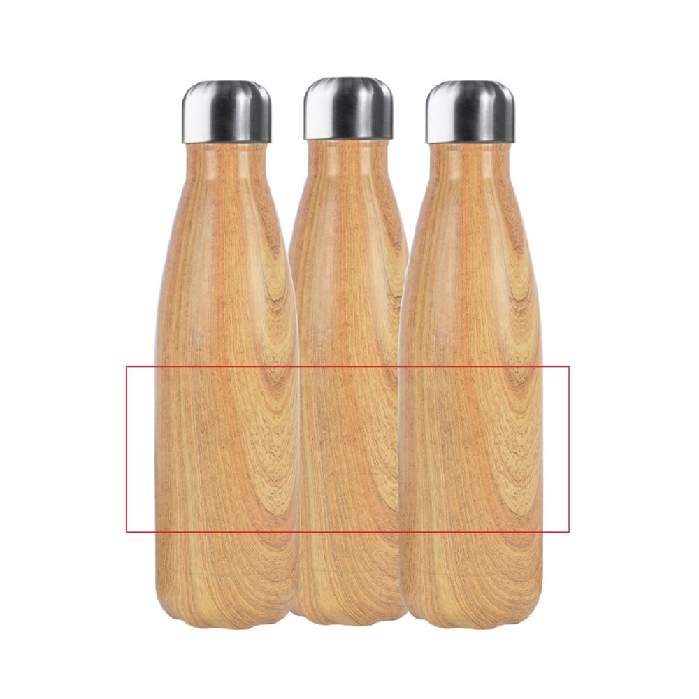 Thermofles Swing wood edition 500ml — drukvlak rondom