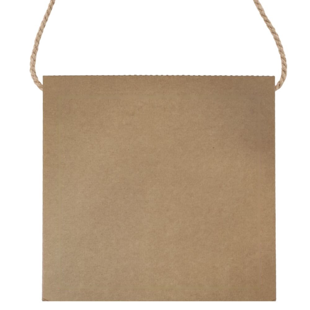 Box bag 35x35x11cm — drukvlak op de achterkant